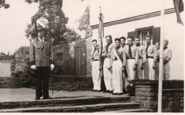 1959 Kommandant Arnold Herten bei der Gedenkrede
